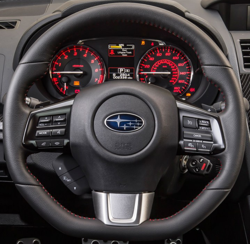 Steering Wheel Cover wrap for Subaru WRX (STI) Levorg 2015-2019